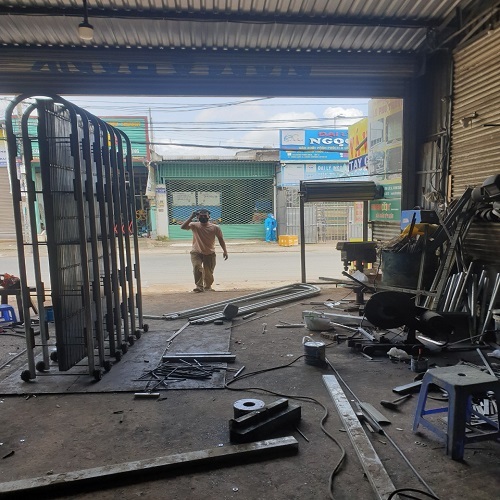 hàng rào xếp chữ U Hàng rào xếp chữ U di động thiết kế đẹp