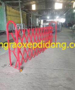 Hình ảnh hàng rào xếp mạ kẽm hoàn thiện tại cơ khí Trinh Anh