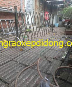 Hình ảnh sản xuất hàng rào xếp mạ kẽm tại cơ khí Trinh Anh